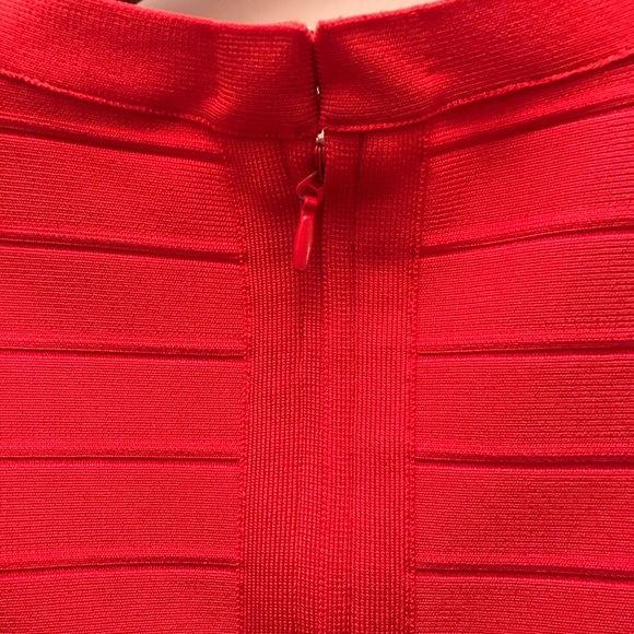 Original never worn Herve Leger Coral Dress Size M - Picture 4 of 5